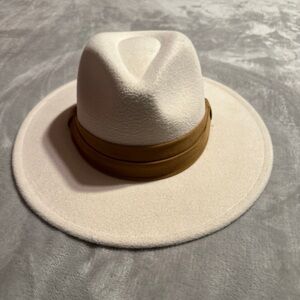 Ivory Women’s Medium Brim Hat w/Rust Brown Band